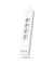 Steckdosenleiste, WLAN, für Innenbereich, 4fach + 4 x USB, weiß