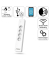 Steckdosenleiste, WLAN, für Innenbereich, 4fach + 4 x USB, weiß