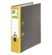 Ordner KF18712, A4 80mm breit Karton schwarz/gelb