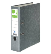 Ordner KF18713, A4 80mm breit Karton Wolkenmarmor grau
