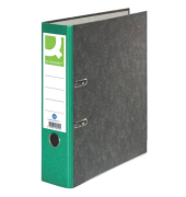 Ordner KF18714, A4 80mm breit Karton Wolkenmarmor grün