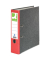 Ordner KF18715, A4 80mm breit Karton Wolkenmarmor rot