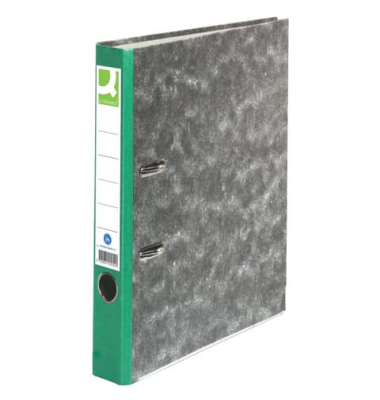 Ordner KF18719, A4 50mm schmal Karton schwarz/gr&uuml;n