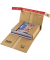 Schallplattenkarton CP 030.08 braun, für Schallplatten, innen 320x320x60mm, Wellpappe 1-wellig