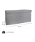 Sitztruhe SeatBox EW-SB-0499 grau Holz 76,0 cm