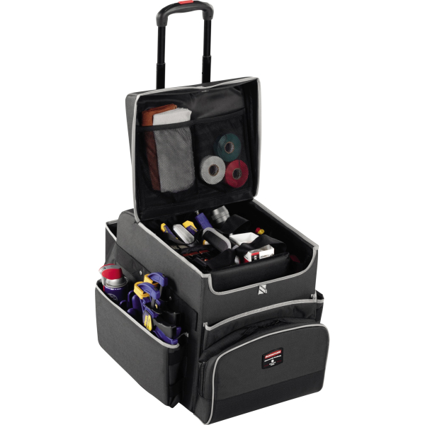 0086876223606 - Reinigungswagen Rubbermaid® Quick Cart klein Volumen 30 l Innenfächer Teleskopgriff L 419 x B 363 x H 432 mm Hochleistungs-Kunststoff dunkelgrau 0086876223606 - Reinigungswagen Rubbermaid® Quick Cart klein Volumen 30 l Innenfächer Teleskopgriff L 419 x B 363 x H 432 mm Hochleistungs-Kunststoff dunkelgrau