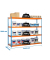 Schwerlastregal SIMONFORTE 2406-4 457100045202464 blau, orange 240,0 x 60,0 x 200,0 cm