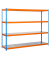 Schwerlastregal SIMONFORTE 1804-4 457100045201864 blau, orange 180,0 x 60,0 x 200,0 cm