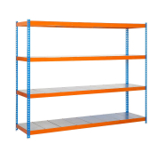 Schwerlastregal SIMONFORTE 2406-4 457100045202494 blau, orange 240,0 x 90,0 x 200,0 cm