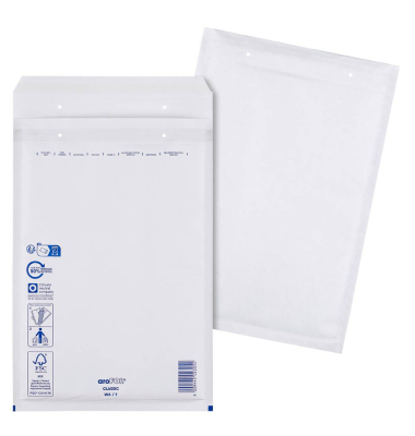 Luftpolstertaschen W6/F, 2FVAF000106, innen 220x340mm, haftklebend, weiß