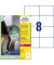 Folienetiketten Inventar- & Eigentumskennzeichnung B3427-50, wei&szlig;, 74x105mm, rechteckig