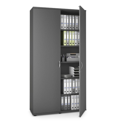 Aktenschrank MULTI M pro 332881, abschlie&szlig;bar, 2x6 OH, anthrazit, 120x225x42cm (BxHxT)
