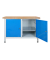 Werkbank lichtgrau, blau 120,0 x 60,0 x 84,0 cm