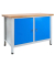 Werkbank lichtgrau, blau 120,0 x 60,0 x 84,0 cm