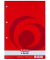 Briefblock 733436 x.book, Lineatur 28 / kariert, A4, 70g, rot, 100 Blatt