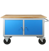 Werkbank lichtgrau, lichtblau 130,0 x 60,0 x 82,7 cm
