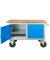 Werkbank lichtgrau, lichtblau 130,0 x 60,0 x 82,7 cm