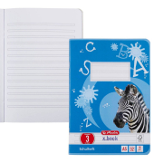 Schulheft 11387107 x.book, Lineatur 3 / Schreiblern-Lineatur, A5, 80g, blau, 32 Blatt / 64 Seiten