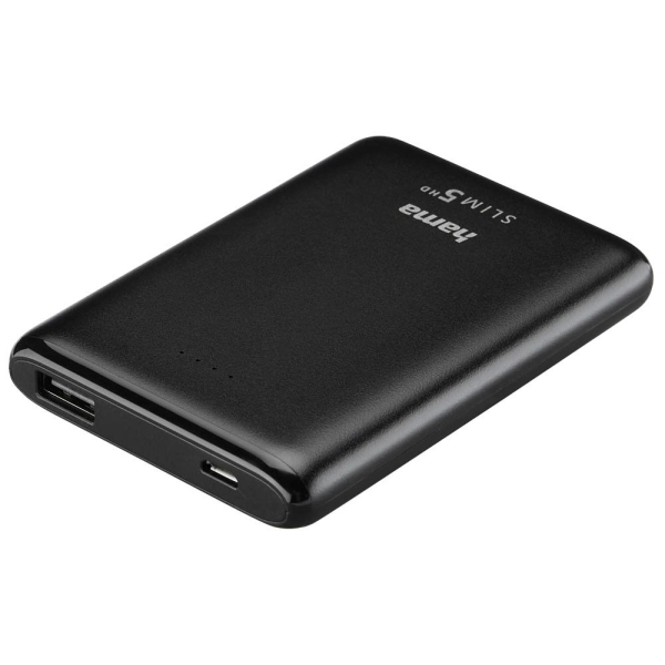 4047443486608 - hama SLIM 5HD Powerbank 5000 mAh schwarz 4047443486608 Hama 4047443486608 - hama SLIM 5HD Powerbank 5000 mAh schwarz 4047443486608 Hama