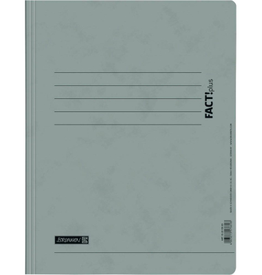 Spiralhefter FACT!plus 102010580, A4, grau, Karton, 375g