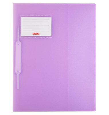 Schnellhefter FACT! 102015061, A4, violett pastell transluzent, Polypropylen (PP), Vorderdeckel transluzent