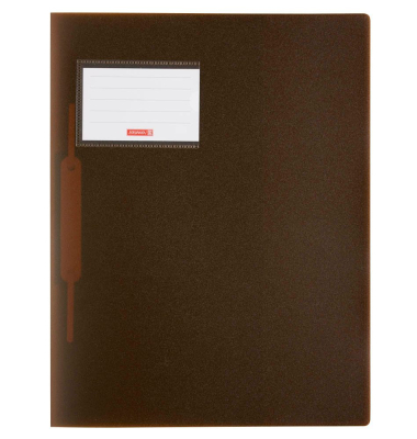 Schnellhefter FACT! 102015079, A4, braun transluzent, Polypropylen, Vorderdeckel transluzent