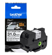 Schrumpfschlauch HSe-261E HSE261E, 31 mm schwarz auf weiß