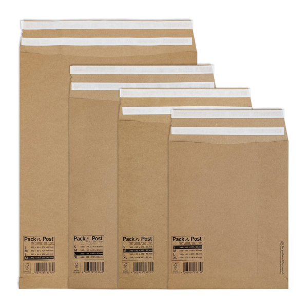 4003928533786 - Faltentaschen eCommerce 30117410 Sonderformat ohne Fenster haftklebend 80mm-Falte 110g braun 4003928533786 250 Stück