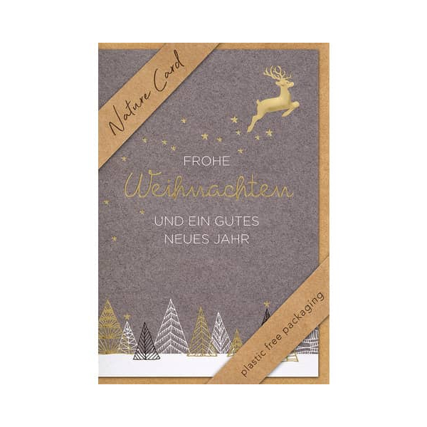 3 x BSB D.T. Weihnachtskarte - Nature Card inkl. Umschlag.