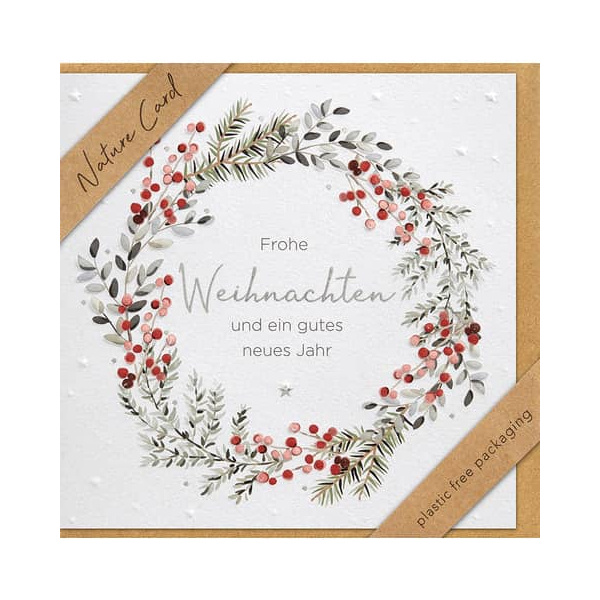 3 x BSB D.T. Weihnachtskarte - Nature Card inkl. Umschlag.