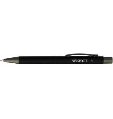 Westcott Druckkugelschreiber schwarz Schreibfarbe schwarz, Strichstärke XB