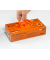 Einweghandschuhe Nitril StellarGrip Orange, Nitril, lebensmittelecht, orange, Größe 8 / M,