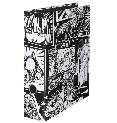 Motivordner Manga Black and White 21002200F, A4 80mm