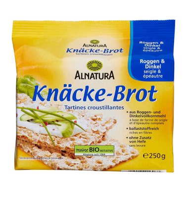 Bio Roggen & Dinkel Knäckebrot 250,0 g