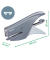 Heftzange WOW 15BL/No10 eisblau