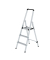 Stehleiter 11223 ML, 1x3 Stufen, silber, Aluminium