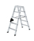 Stehleiter 40228 beidseitig 2x5Stufen