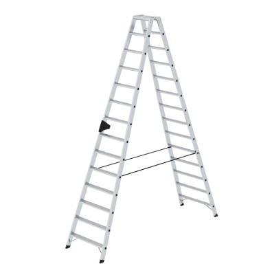 Stehleiter 40228 beidseitig 2x14Stufen
