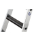 Stehleiter 42103 nivello, 1x 3 Stufen, silber, Aluminium