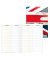 Vokabelheft 3038-6 Schulstuff Union Jack, Lineatur 53 / liniert / 2 Spalten, A5, 80g, blau/rot/wei&szlig;, 34 Blatt / 68 Seiten