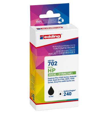 Tintenpatrone 18-702 wie HP 305XL 3YM62AE sw