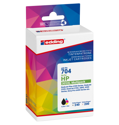 Tintenpatrone 18-704 wie HP 305XL 3YM62AE63AE swcmy 2St