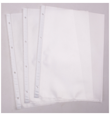 Prospekth&uuml;llen 100811224, A4+ transluzent genarbt, oben offen, 0,12mm