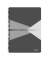 Collegeblock 4647-00-85 Office, Muster, kariert / kariert Rand beidseitig, A4, 90g, grau, 90 Blatt