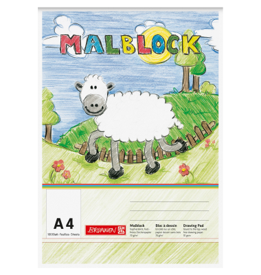 Malblock 1047407 A4 100Bl sort