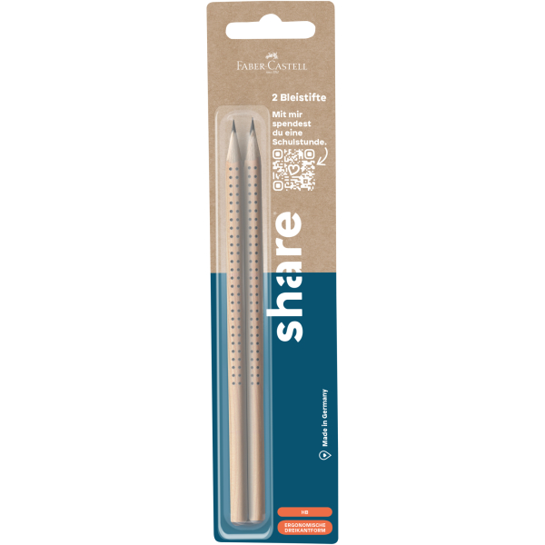 4057305072764 - Bleistift made by Faber-Castell 4-0028-2-1021 Härte HB natur 4057305072764 2 Stück