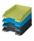 Briefablage classic recycling 50033973, A4/C4, intensiv hellgr&uuml;n, Polystyrol/recycelter Kunststoff stapelbar