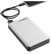 Powerbank ENERGY 57977 101 111, wei&szlig;/schwarz, 15000 mAh