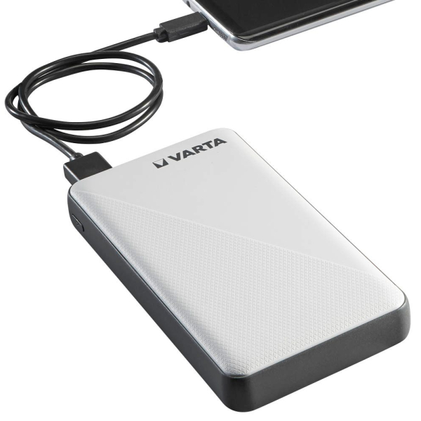 4008496018987 - Power Bank Energy 15000 Powerbank 15000 mAh LiPo USB-C® Micro USB Weiß Schwarz gleichzeitiges Laden und Entladen