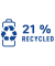 Akku RECHARGE Recycled AAA HR03 800mAh 2St.